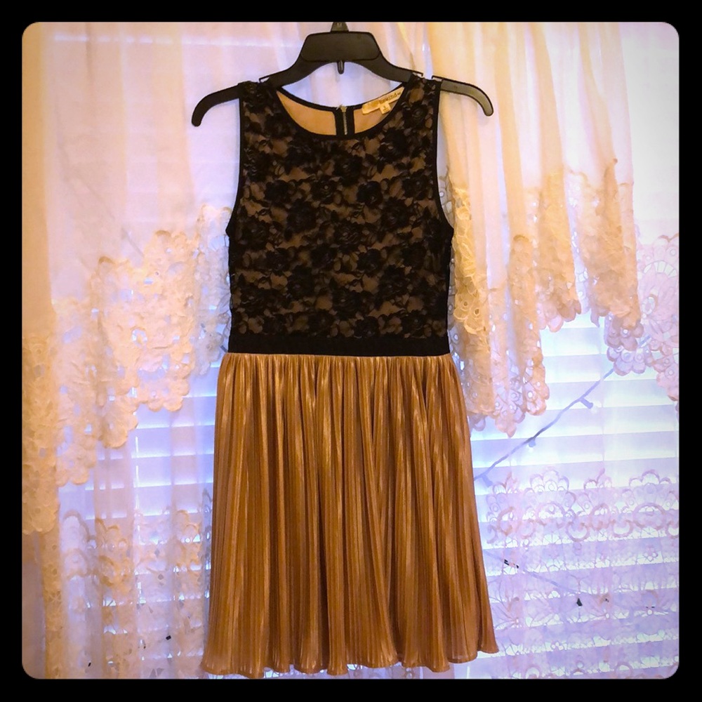 Beautiful black and gold dress.